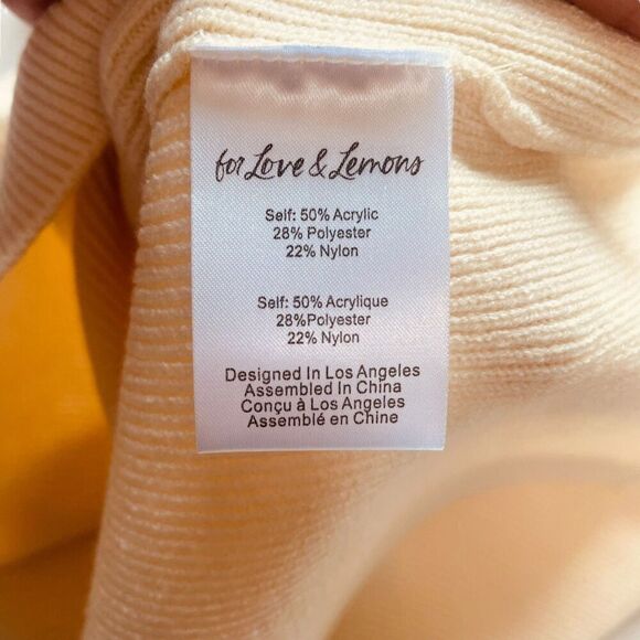 For Love & Lemons Mona Ribbed Knit Midi Skirt - Picture 10 of 11